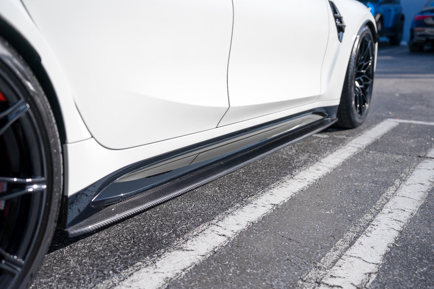 G8X Dry Carbon Fiber Side Skirt Extensions